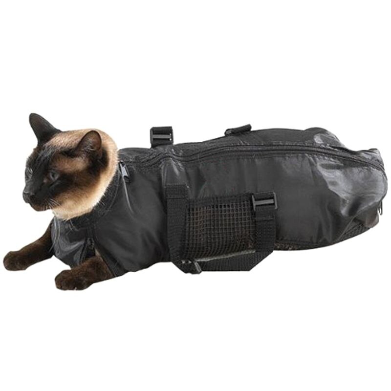 Multipurpose Cat Grooming Bag Durable Cat Restraint Carrier Bag Muzzle Bathing Nail Cut Cleaning Beauty Pet Supplies Storage Sac