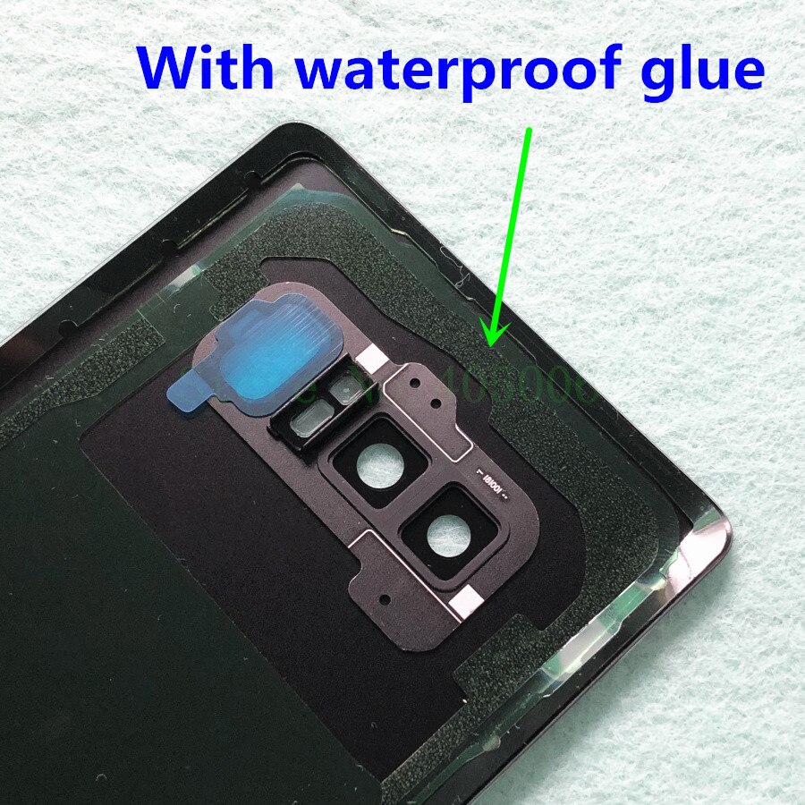 Samsung galaxy note 9 n960 sm-n960f note 8 n950 sm-n950f glass bak batterihus reparasjonsdeksel bakdør koffert erstatning