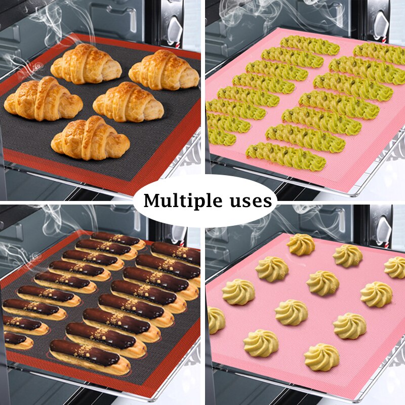 30x40cm Silicone Baking Mat Non-stick Eclair Puff Biscuit Bread Macaron Baking Liner Pad Pastry Tools Kitchen Gadget Set cozinha