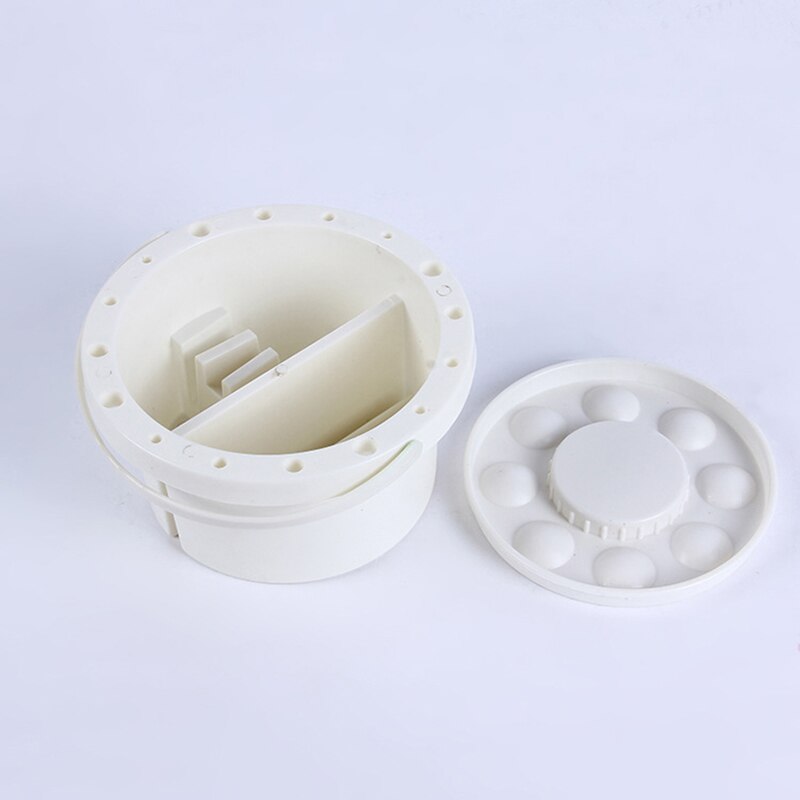 Brush Washing Bucket Multifunction Paint Brush Basin with Brush Holder &amp; Color Palette 2 In 1 Artist Brush Cleaner