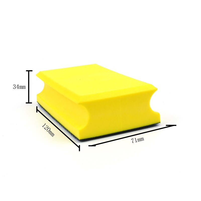 POLIWELL 1PCS 1~6 inch PU Foam Sanding Disc Holder Sandpaper Backing Polishing Pad Hand Grinding Block All Sizes Sanding Pad: 71x120mm