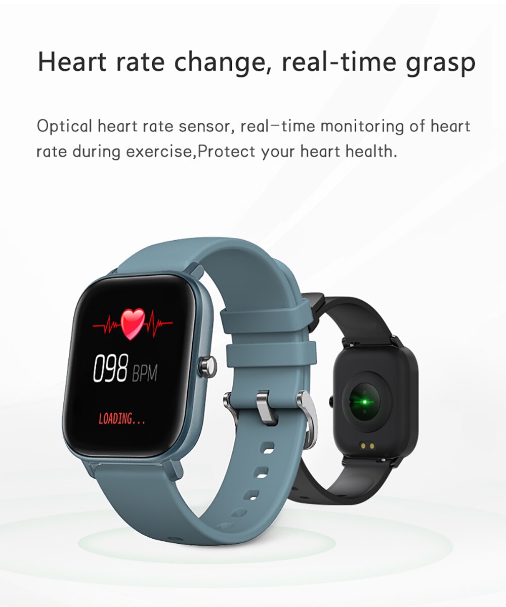 SENBONO P8 Smart Watch Women Men IP67 Waterproof Sport Watch Heart Rate Blood Pressure Monitor Fitness Watch for IOS Android