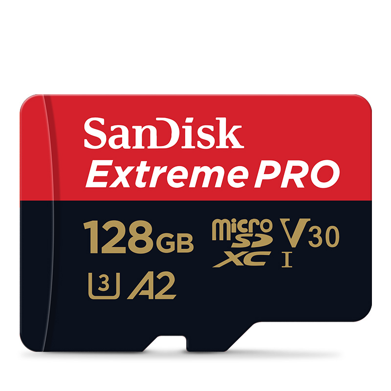 Tarjeta SanDisk Extreme Pro Flash de 128GB, tarjeta Micro SD SDXC UHS-I de 400GB, 256GB, 64GB, U3, V30, adaptador de tarjeta de memoria TF para cámara DJI: 128 GB