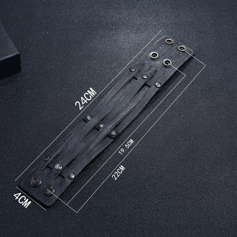 Pu Lederen Armband Polsband Armbanden Mannen Armbanden Sieraden