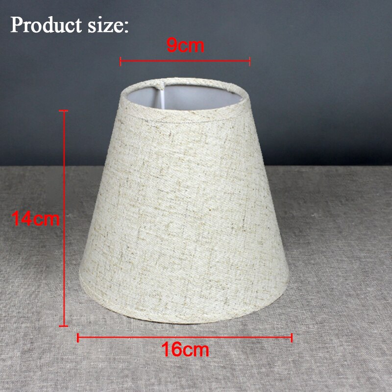 E27 e14 handgjorda linne lampskärm för vägglampa rustik sovrum sängkant mini bordslampa country retro lampskärm ljuskrona lock