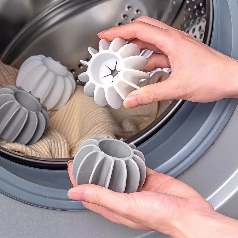 1/3Stck Magie Wäsche Bälle Wiederverwendbare PVC Feste Reinigung Ball Haushalt Reinigung Waschmaschine Zubehör Kleidung Weichspüler