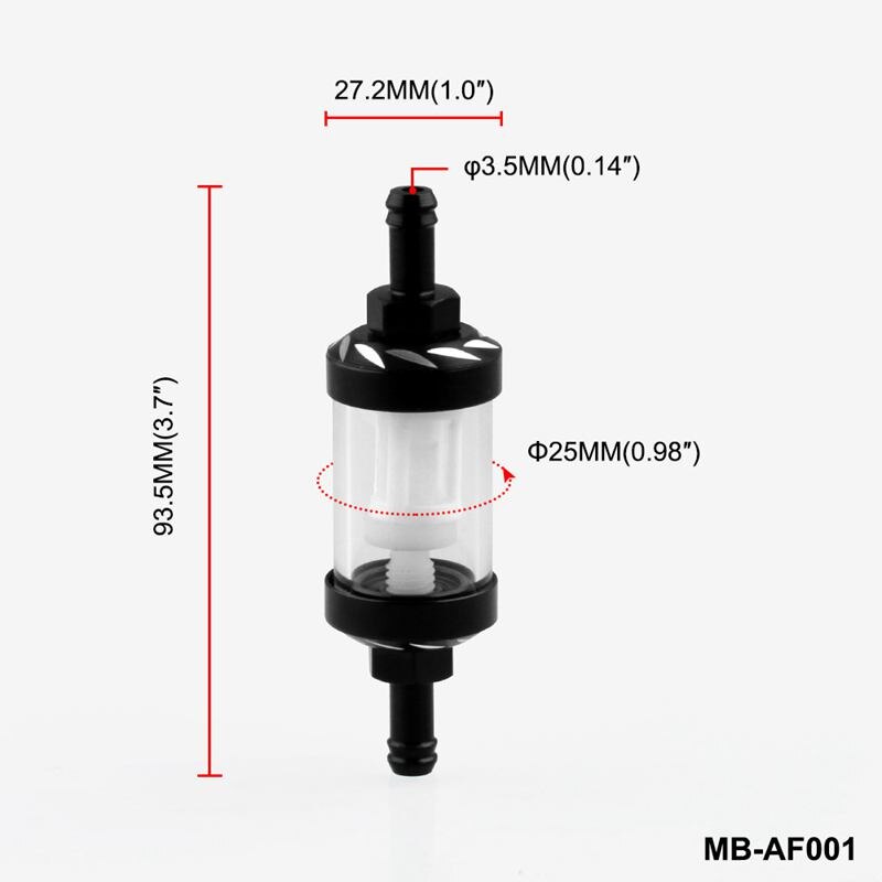 CNC universel gaz mazout filtres 8mm filtre à huile moto accessoires pour vtt saleté Pit Bike Automobile Motocross