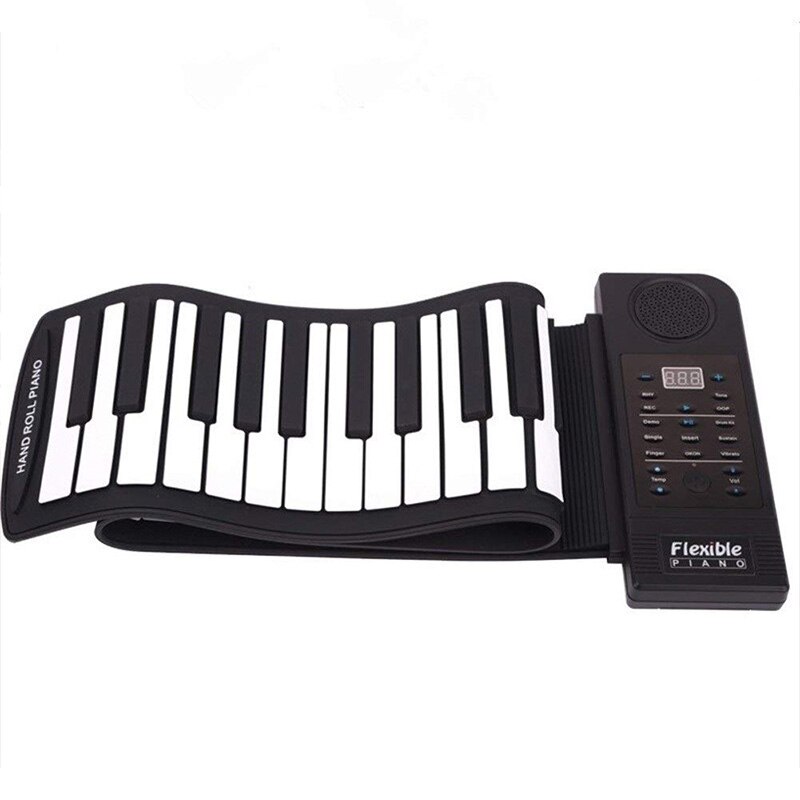 Hand Roll Piano 61 Key Smart Bluetooth Transpose Portable Edition Piano Keyboard: Default Title