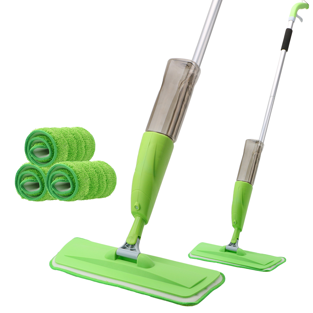 Lui Mop Houten Vloer Platte Mops Met Herbruikbare Microfiber Pads Magic Mop Spray Mop Bezem Set Huis Huishouden Schoonmaken Tool