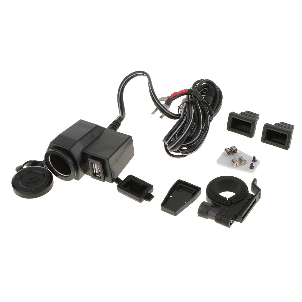 Motorfiets Sigarettenaansteker Usb Opladen Waterdichte Connector 12V