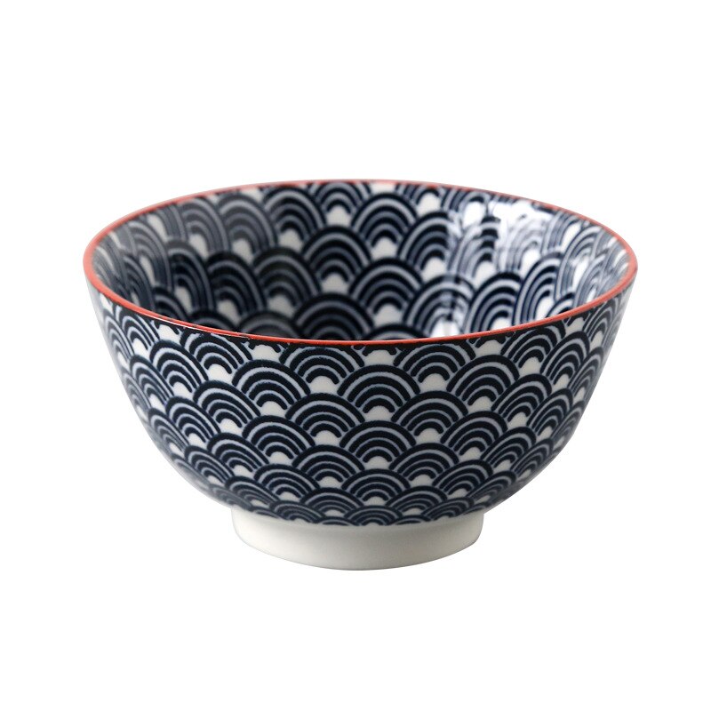 Bol à riz fileté de 4.5 pouces, petit bol de ménage à salade en céramique de Style japonais vaisselle accessoires de cuisine bol Ramen
