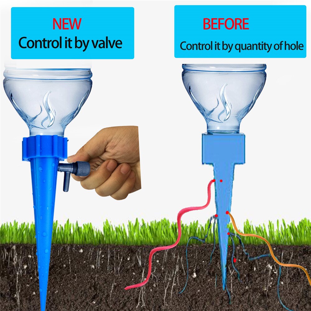 Automatiske vandingsspidser i haven selvvandende kunstvanding dryppere plantevandingsdrypsystem med justerbar ventil til langsom frigivelse