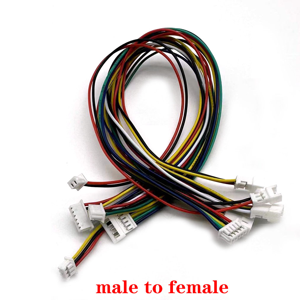 1-5PCS JST1.25 2Pin wire connector plug socket JST PH1.25mm 2P male female socket battery charging cable terminal