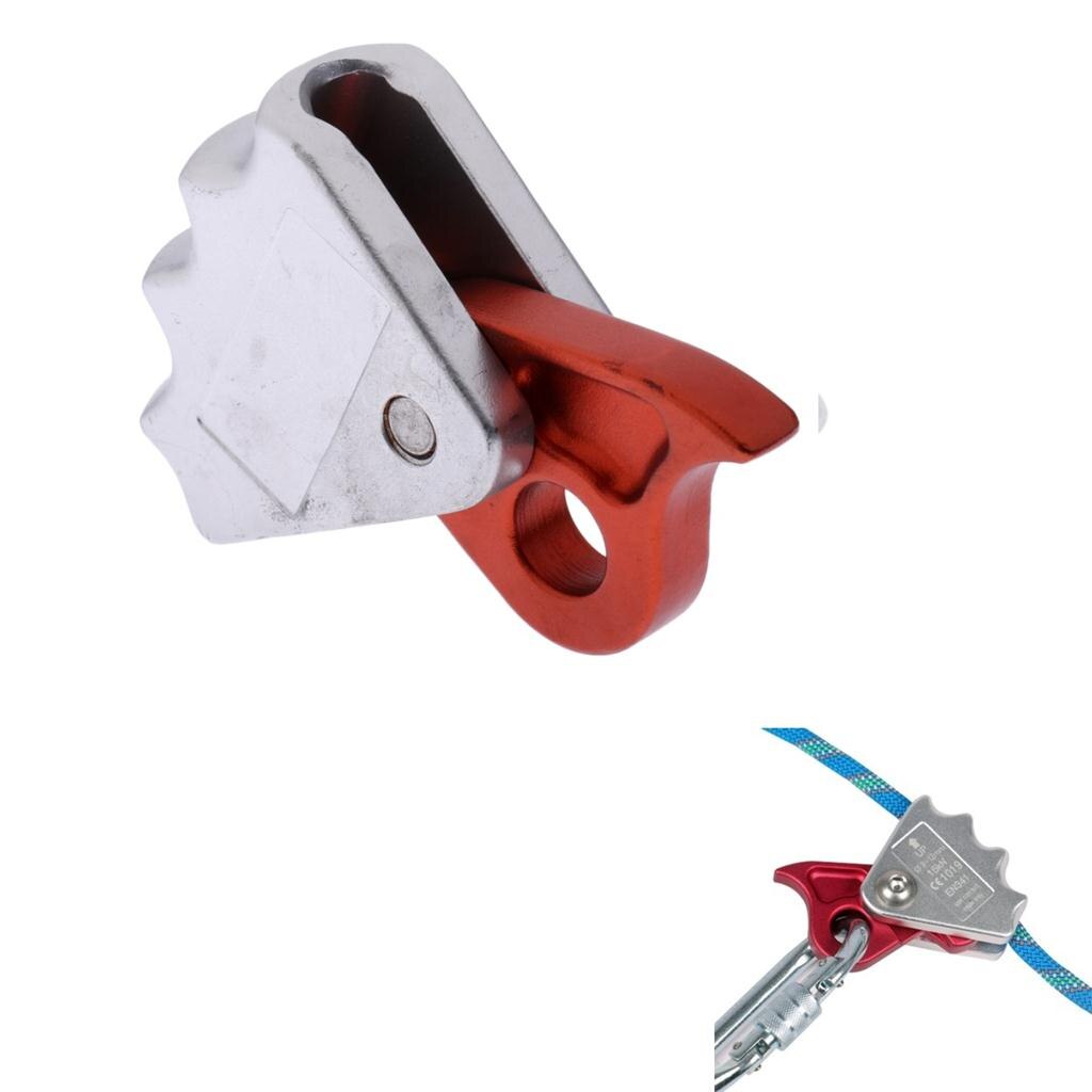 15KN Lightweight Aviation Aluminum Rock Climbing Tree Arborist Rigging Abseiling Rope Grab Protecta Fits 9-12mm Rope