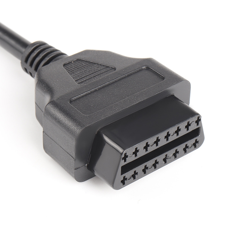 Cabo de extensão obd para carro, macho para fêmea, 16 núcleos, energizado, 16 pinos, obd2, elm327, ferramenta de diagnóstico, conector, adaptador de scanner, 3m, 1.5m