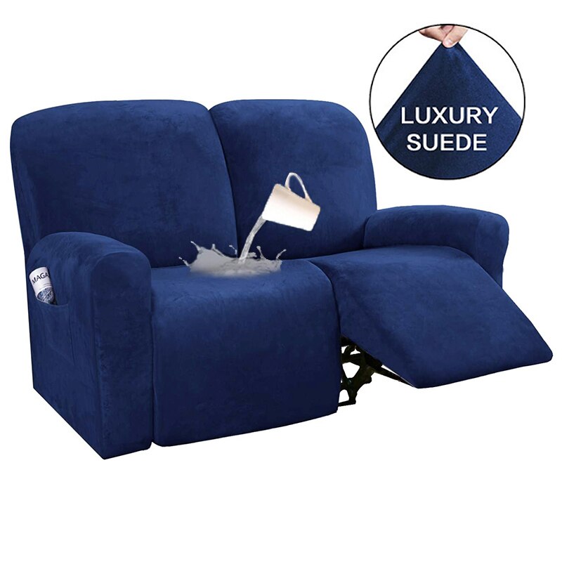 Suede Recliner Sofa Cover All-inclusive Massage Deck Lazy Boy Chair Covers Lounge Single Seat Couch Slipcover Armchair Cover: B2