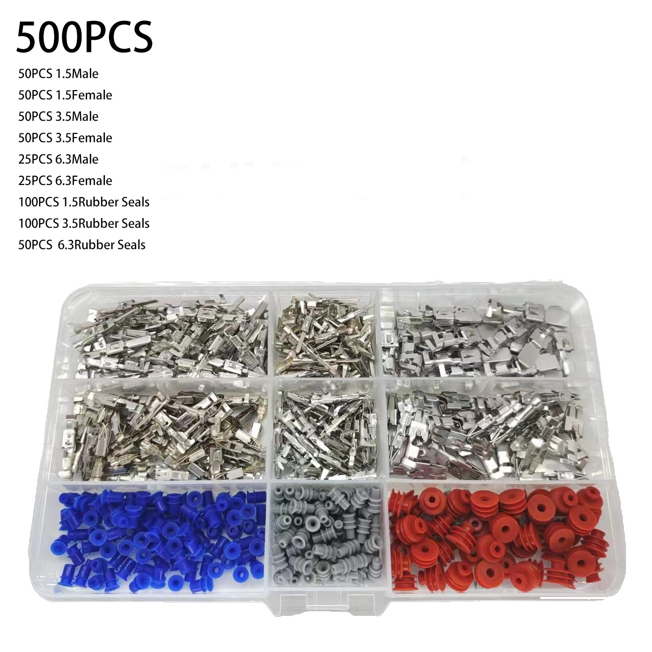 electrical connectors terminals Automotive Connector Piece 2.2/ 2.8/ 3.5 MM Male And Female Interconnected car terminal: Red