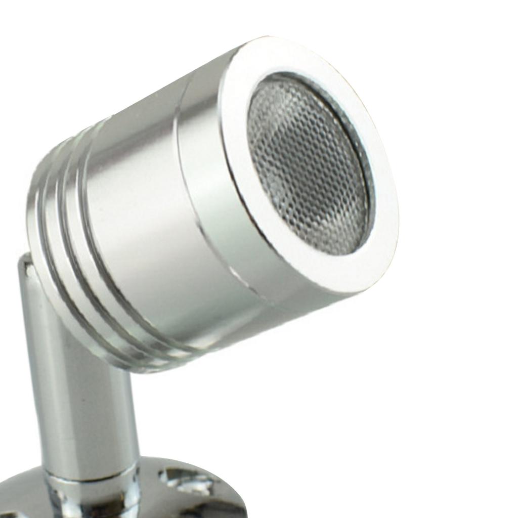 1W 12V LED Spotlight Jewelry Showcase Display Light Cabinet Lamp Warm White 3000K