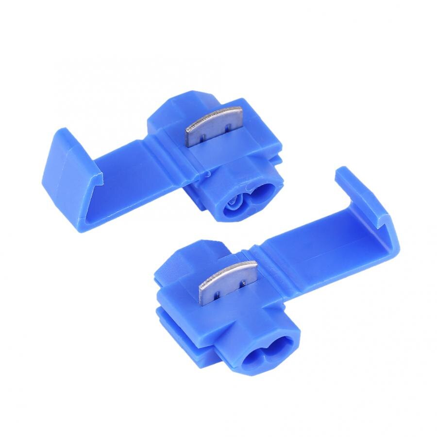 Battery Terminals 50pcs Blue Lock Quick Wire Splice Clips Terminal Connectors 0.72-2.5mm2 auto connectors terminals
