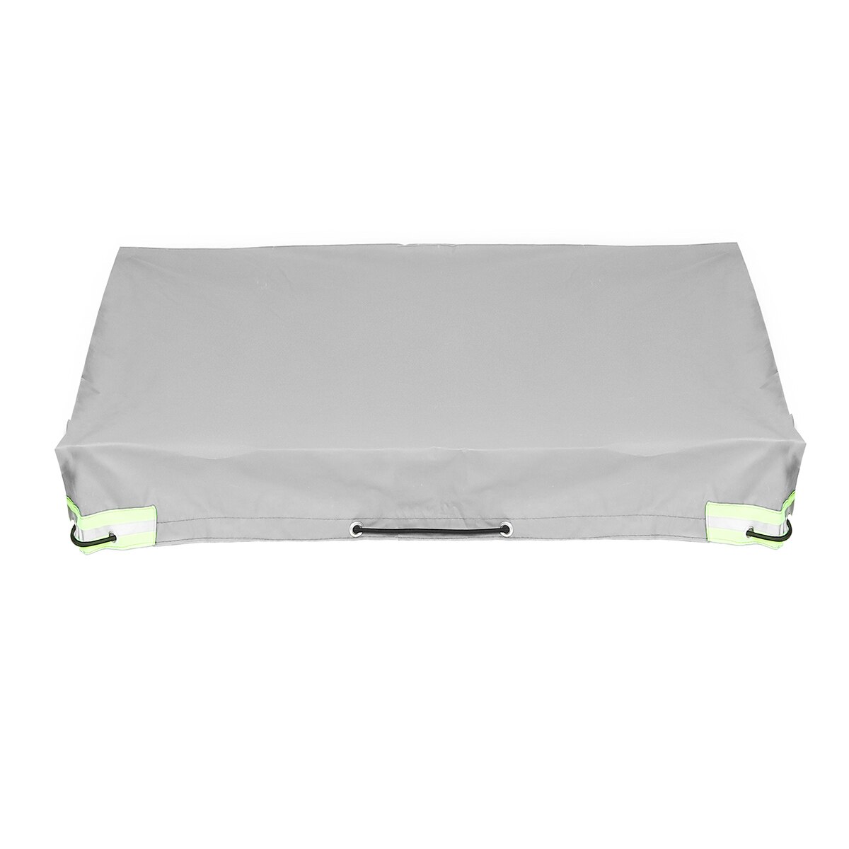 Bâche de voiture de remorque pliable imperméable à l'eau Anti UV protection solaire couverture de neige avec ceinture en caoutchouc pour 500/700 kg remorque voyage Camping auvent: Gray / 214cmx122cmx13cm
