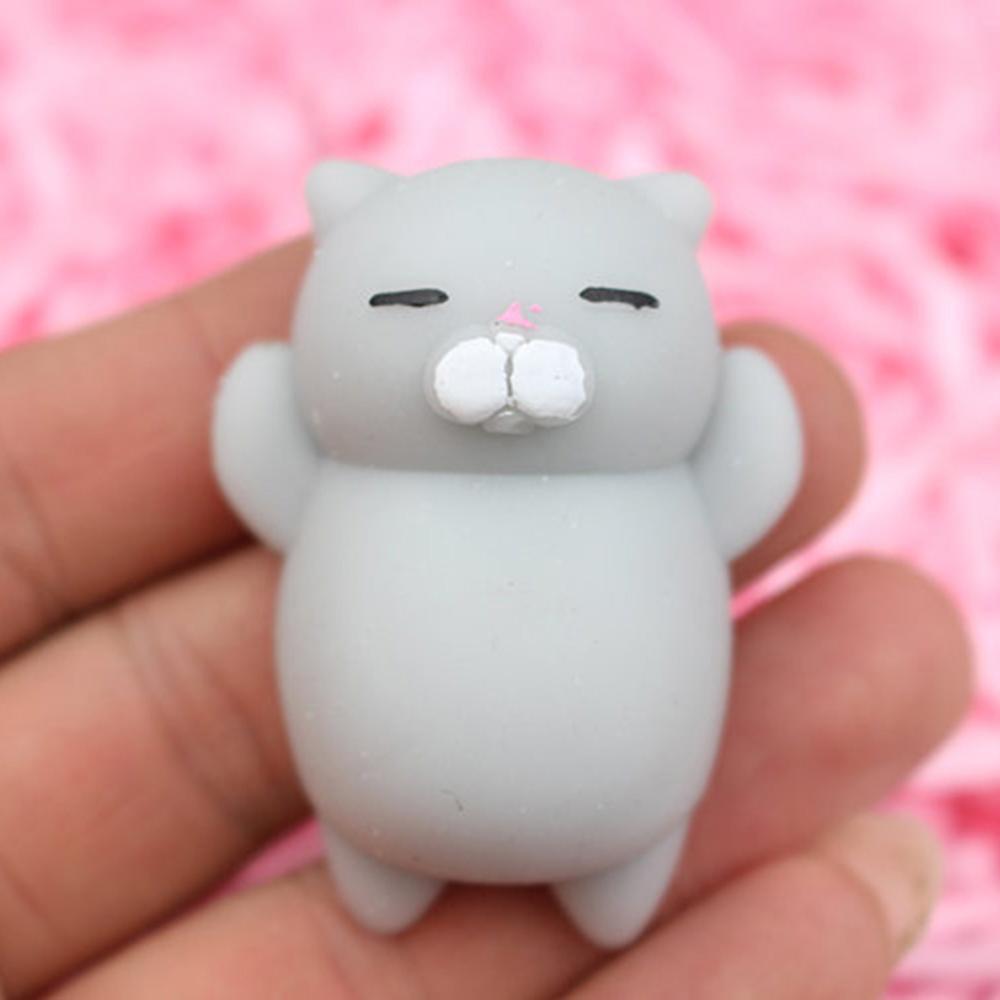 Nette Karikatur Katze Squishy Spielzeug betonen Linderung Weiche Mini Ebene quetschen Spielzeug für freundlicher Klebrige betonen Linderung Lustige Spielzeug