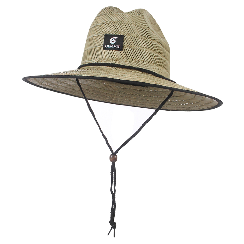 1PC/2pz Nuove Donne Cappello di Salvataggio di Paglia di proprietà Spiaggia Cappello Da suola tutto'aperto Della Boemia Della signora di Modo fedora Cappello Panama: Beige