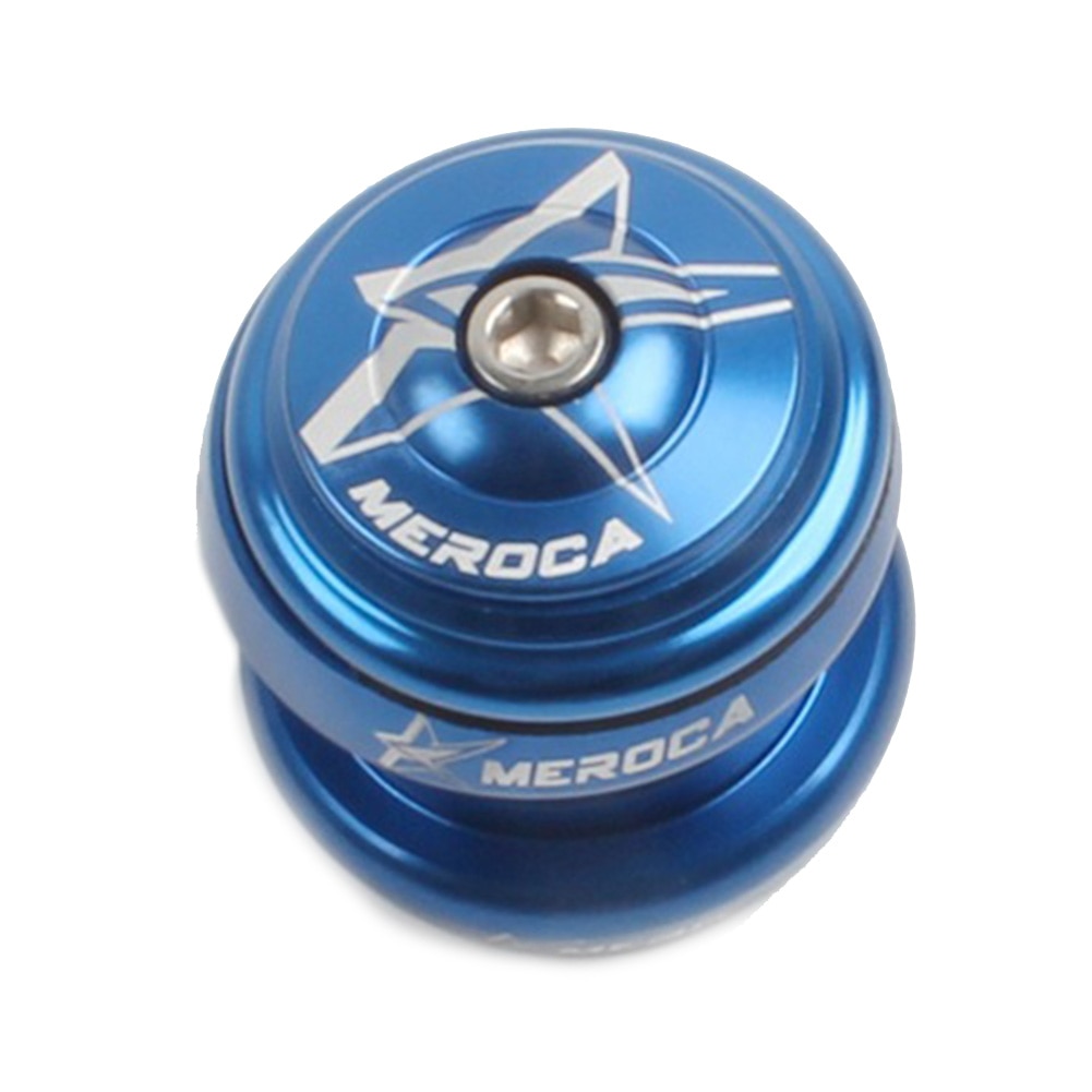 44mm Aluminum Alloy MTB Road Bike External Headset 1-1/8" Unthreaded Parts Set Mountain Steel Bearing Bowl Scooter Aluminum: Blue