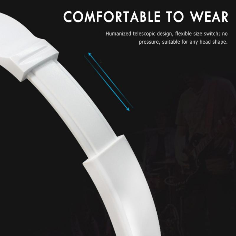 3.5mm Headphones Potable Gaming Headset Wired Earphone Fold Flat Stereo Bass Audio HiFi Headphones With Mic For Laptop PC