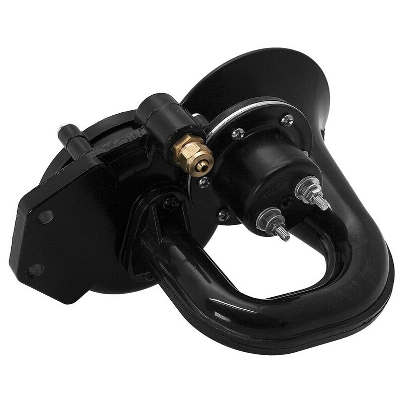 Train Air Horn Trumpet Black for Motorcycle/Bike/Truck/Car 12V/24V