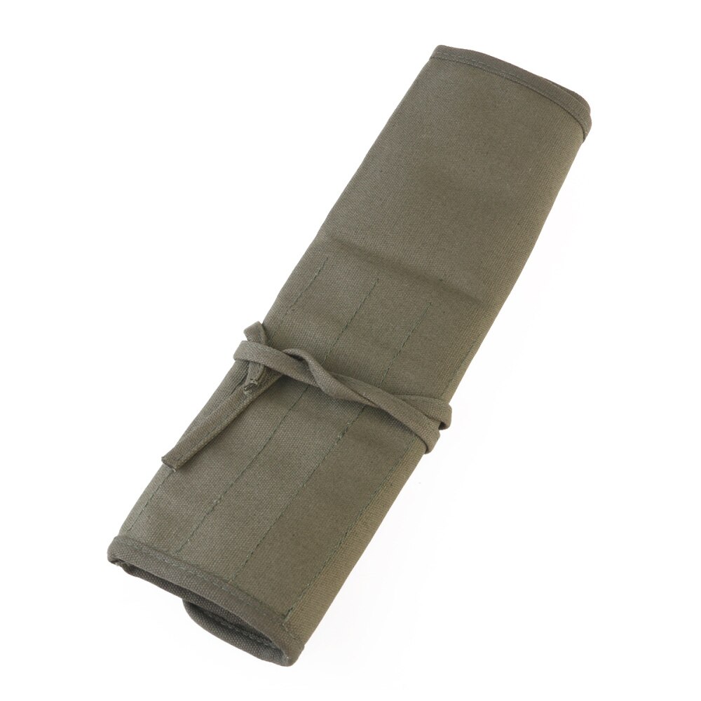 Kunstschilderkwast oprolbare tas houder (groen)