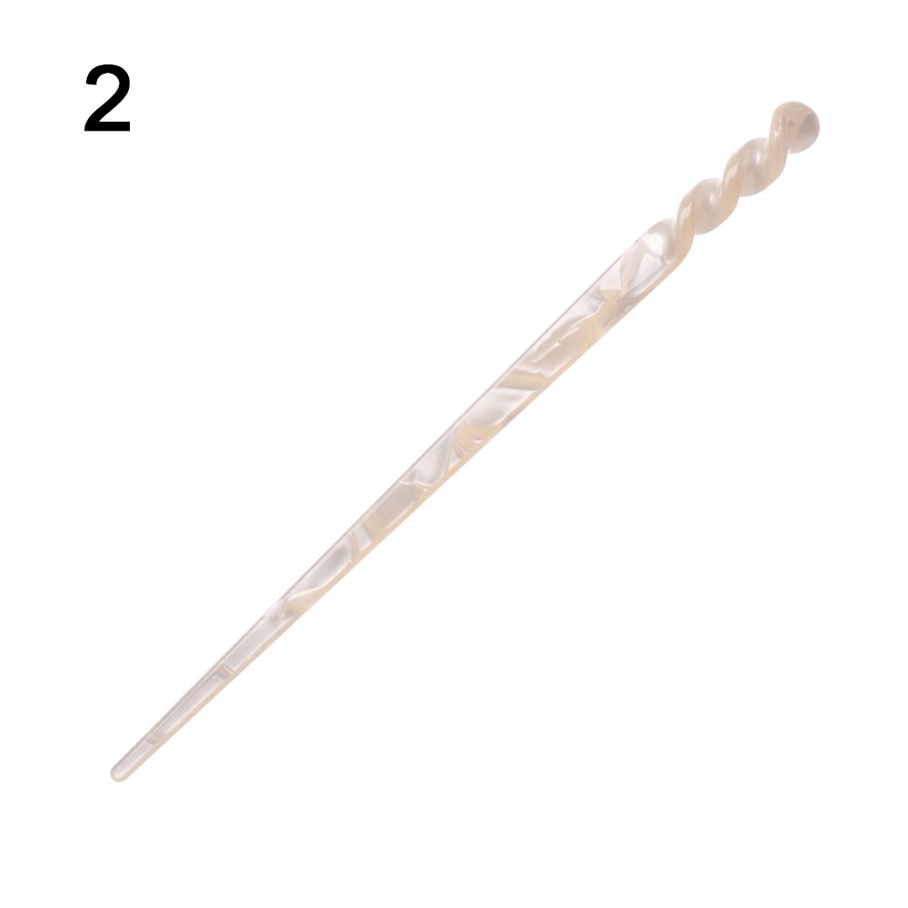 Retro Eenvoud Haar Sticks Elegante Acetaat Eetstokje Vrouwen Meisjes Haarspelden Haar Clip Haaraccessoires Haar Styling Tool: 2