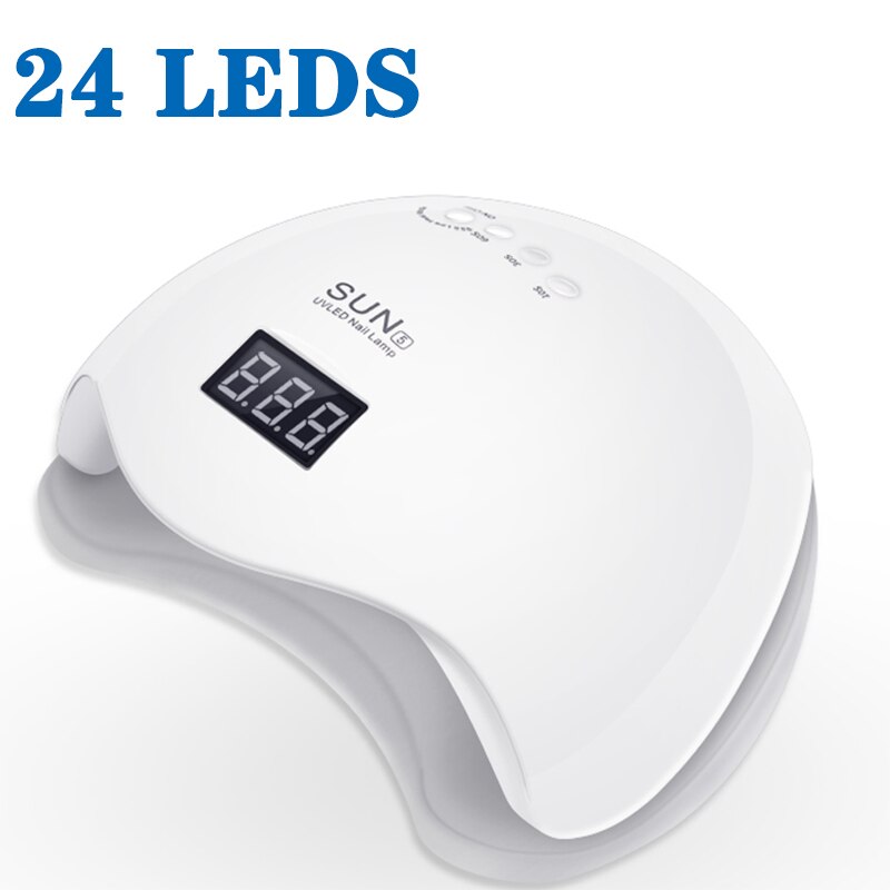 Lampe sèche-ongles 300W à 66 Led UV, pour manucure, 4 modes, avec écran LCD, outils d&#39;art des ongles: SUN5-24 Leds / EU
