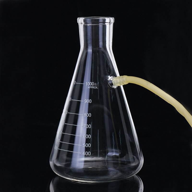 Kicute 1 Set 1000ml Vacuüm Zuig Filtratie Apparaat Buchner Trechter Borosilicaatglas Trechter Kolf School Laboratorium Benodigdheden