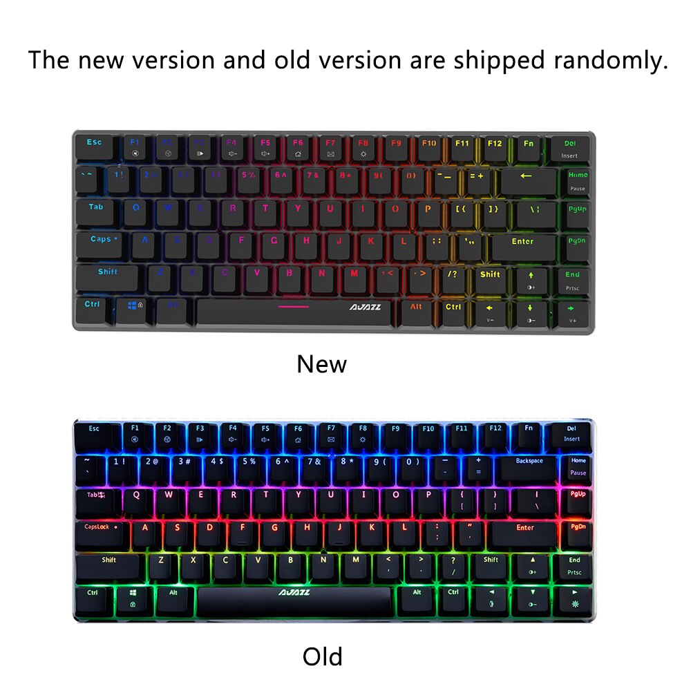 AJAZZ AK33 lineare azione Tastiera Meccanica di Gioco E-sport portato Colorato Tastiera 82 Tasti USB cablata anti-Le Immagini Fantasma per PC desktop