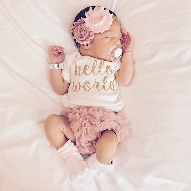 1 Jaar Oud Verjaardag Jurk Baby Meisje Kleding Baby Meisje Doop Kleding 3Pcs Outfits Voor Peuter Meisjes Party Prinses jurk