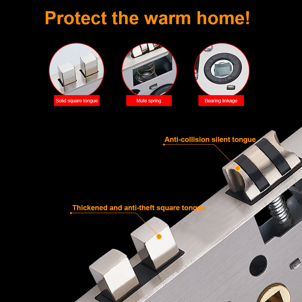 Black Door Handle Aluminum Alloy House Doorknobs F... – Grandado