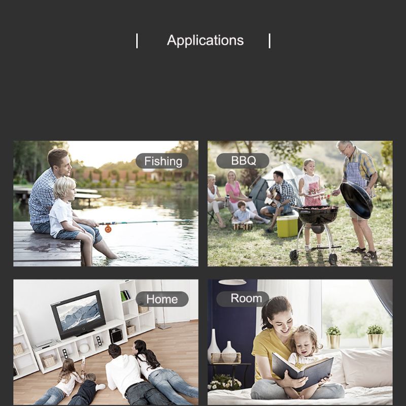 Telescopic Floor Desk Fan 2000mAh Rechargeable Battery 3 Speeds Camping USB Fan