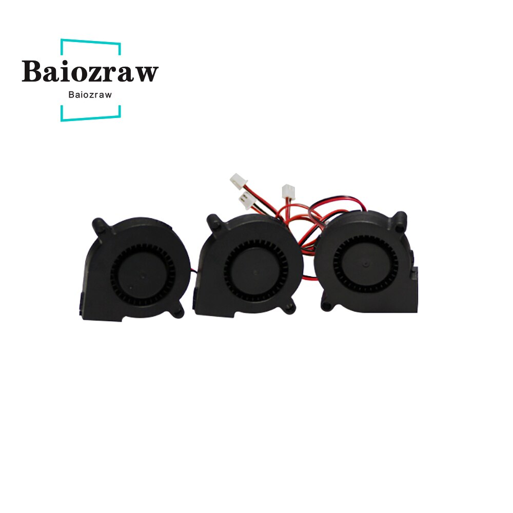 1Pcs 5015 Fan 5V / 12V / 24V 2pin Turbo Fan Luchtbevochtiger Centrifugaal Ventilator Projector Blower centrifugaal Ventilator