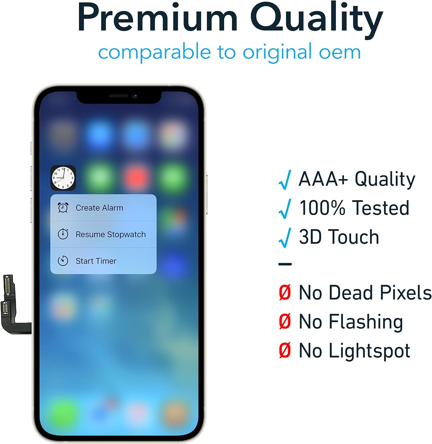 5,4 "incell para iPhone 13 Mini pantalla LCD 3D montaje de digitalizador con pantalla táctil para iPhone 13Mini piezas de repuesto de pantalla