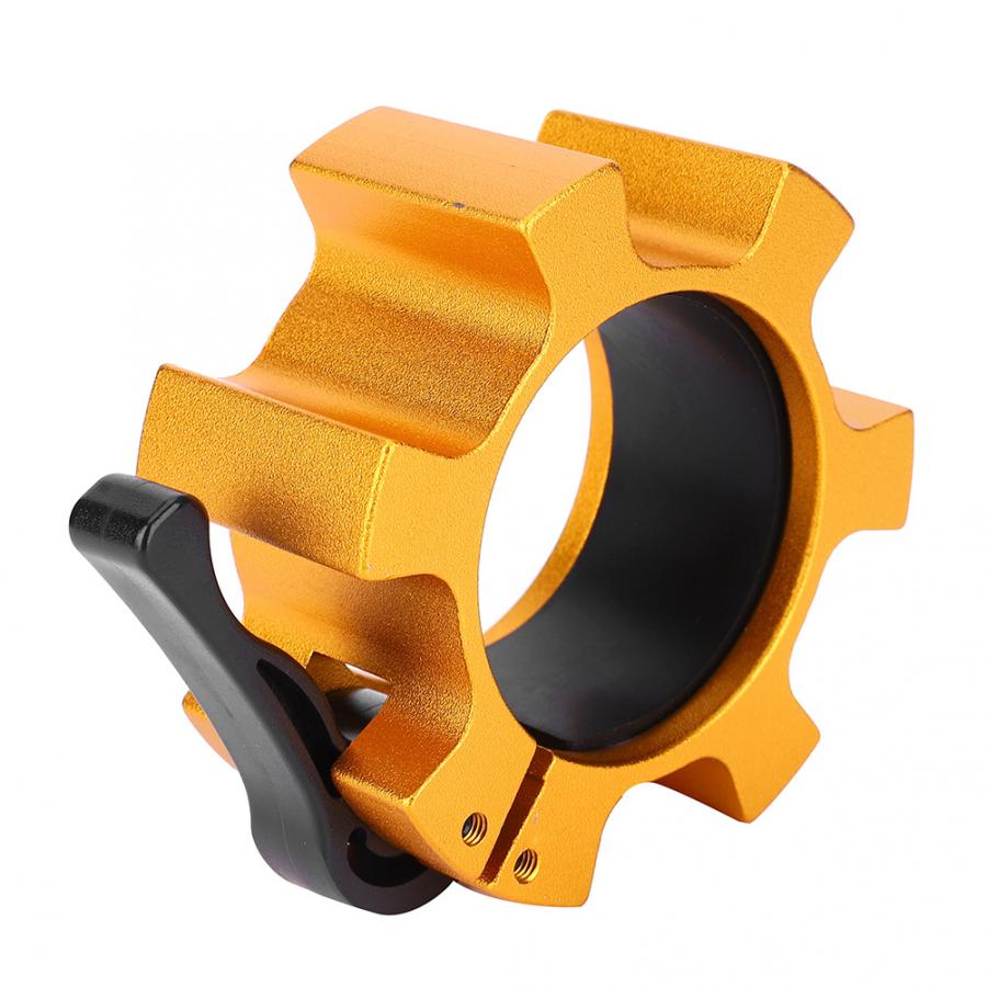 Dumbbell Locking Buckle Barbell Rod Clamp Fitness 50mm Aluminium Alloy Lock Jaw Collar Training Muscle Clamp Bar Barbell Buckle