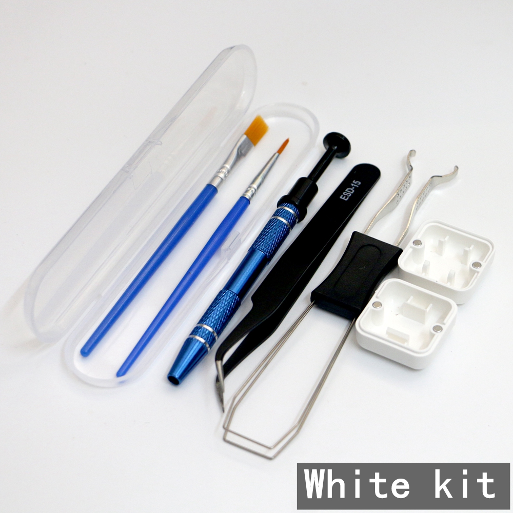 Keyboard Keycaps Switch Puller Opener Switch Lubrication Package for Mechanical Gamer Swap Mechanical Keyboard Accessory Kit: BROWN