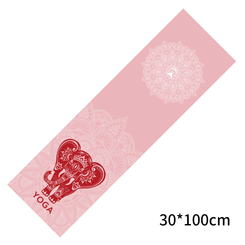 100cm*30cm yogahåndklæder gym fitness håndklæder trykt mikrofiber sport rejse hurtigtørrende svedabsorberende håndklæde: 04