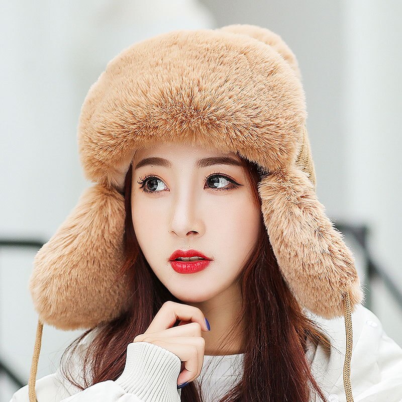 Gorro de lana suave y cálido para mujer, gorros para esquí, 6 colores, Unisex, Otoño e Invierno