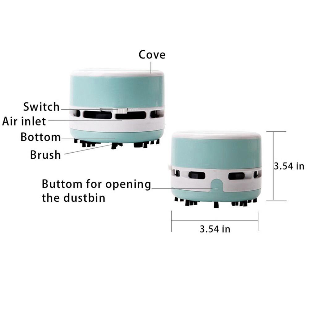 Mini aspirateur multifonctionnel Portable bureau à piles Auto nettoyeur meubles balayeuse de poussière pour le bureau à domicile