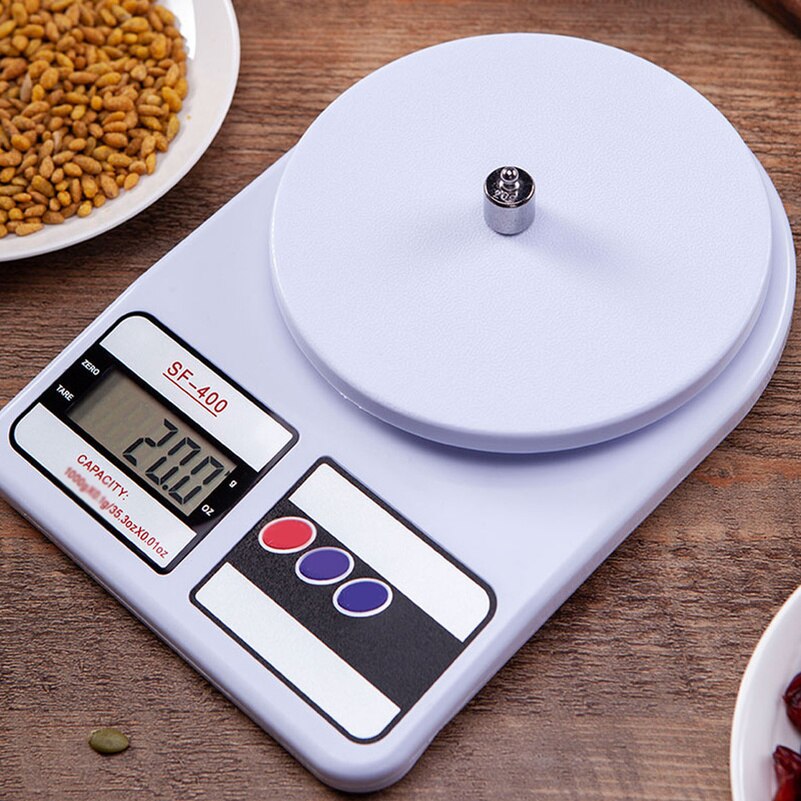 10kg 1g LCD Display Electronic Bench Weight Scale Digital Scale Precise Home Electronic Scale Kitchen Cooking Measure Tools