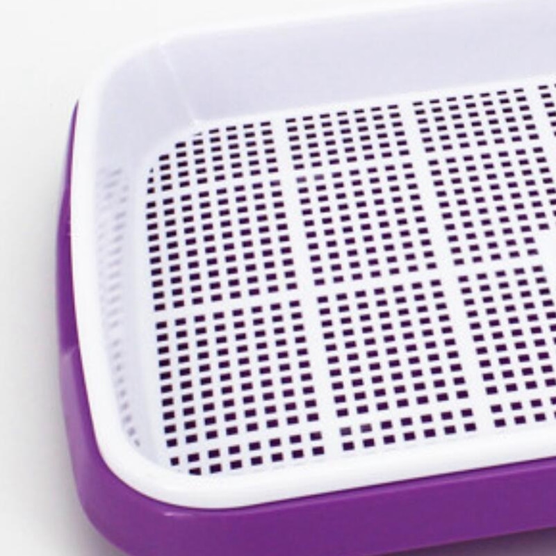 4 stuks dubbellaagse zaadontkiemingsbak hydrocultuurmand bloemen- en plantenontkiemingsbakdoos