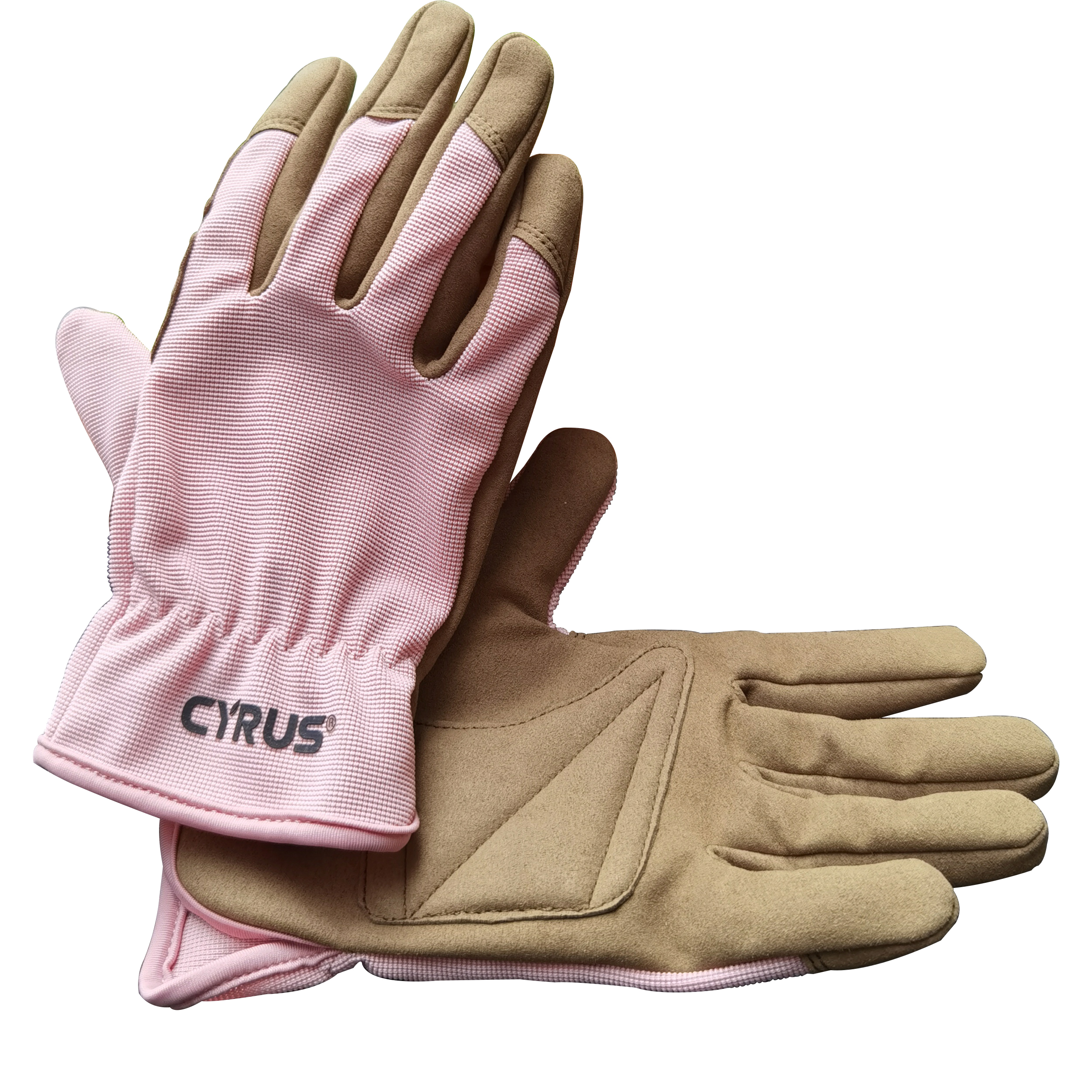 Gardening Gloves Garden Gloves Women Work Cut Resistant Leather Working Yard Weeding Digging Pruning Pink Ladies Hands