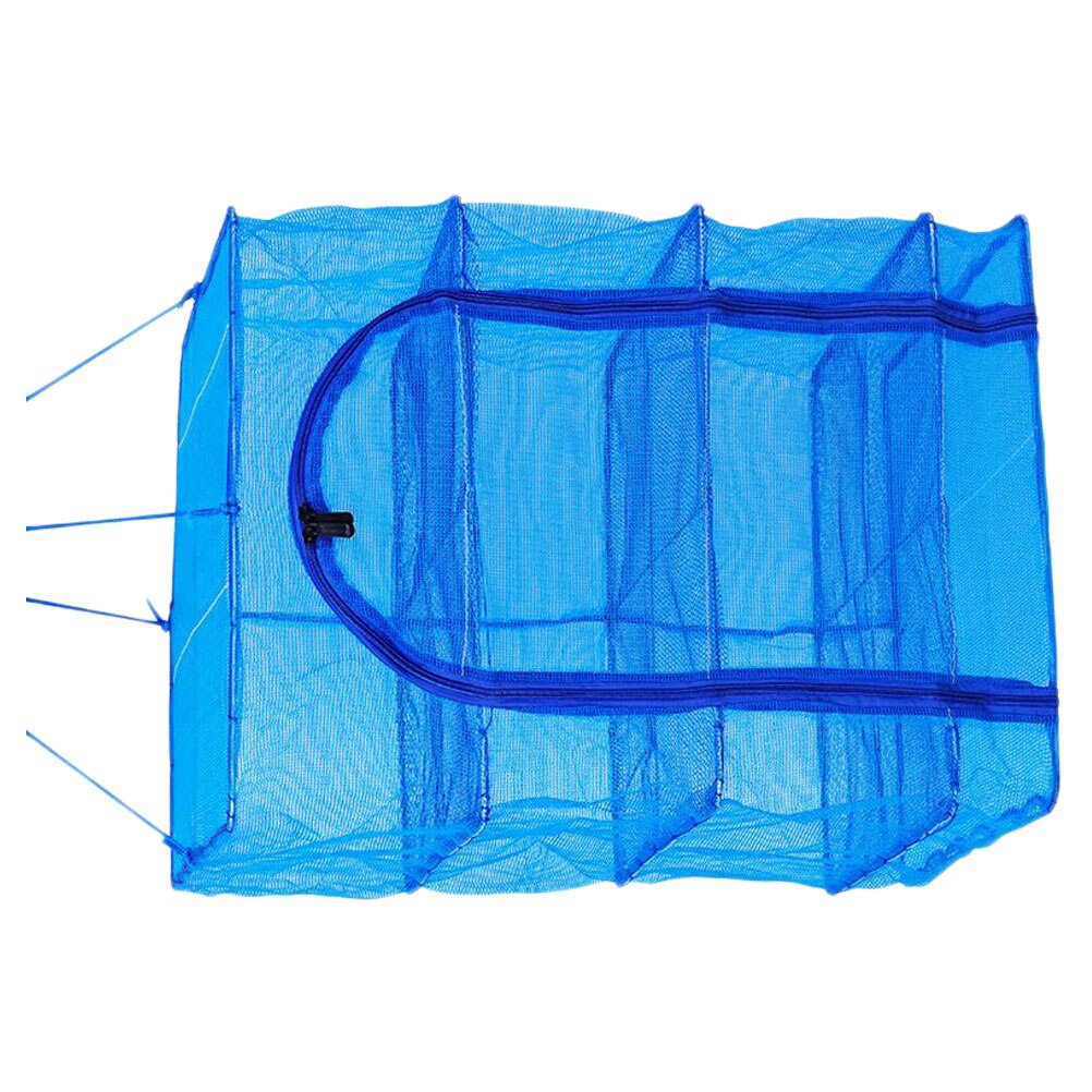 Outdoor Food Screen Foldable Drying Net Hanging Mesh Dryer Square Mesh Dryer for Shrimp Fish Fruit Vegetable 4 layer With Buckle