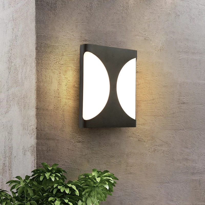 Led utendørs vegglamper  ip65 vanntett moderne utendørs hage balkonglys gårdsplass utvendig vegglampe armaturer vegglampe  ac220v
