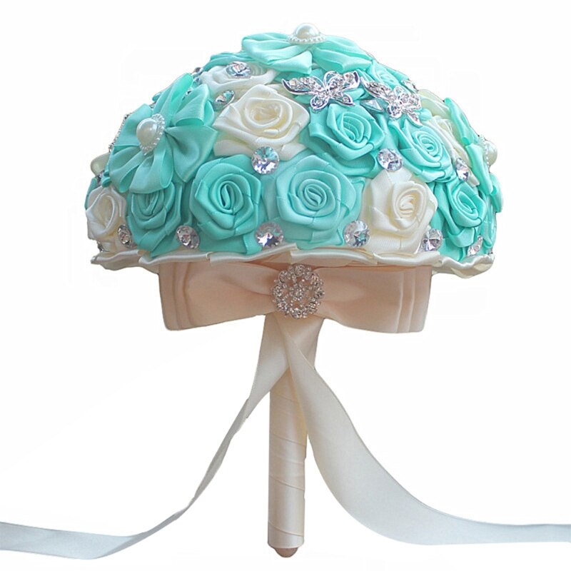 Smukke bryllup blomster brude buketter kunstige bryllup buket dekoration